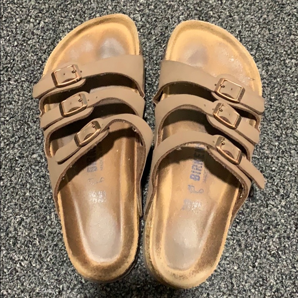 Brown Birkenstock sandal